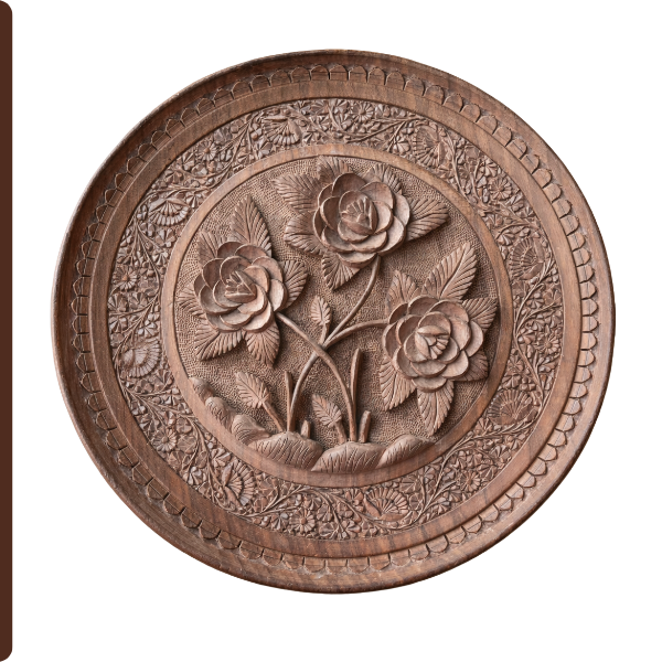 Carved Round Panel