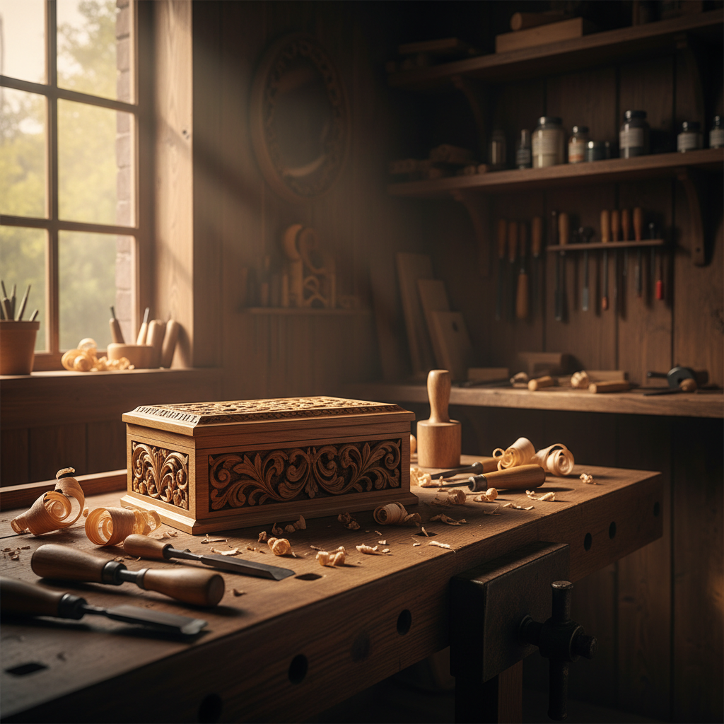 Walnut Wood Jewelry Box
